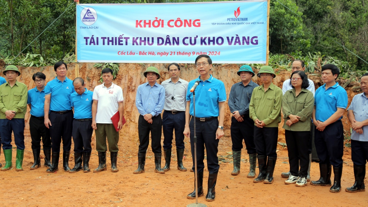 petrovietnam khoi cong tai thiet toan bo khu dan cu thon kho vang hinh anh 1