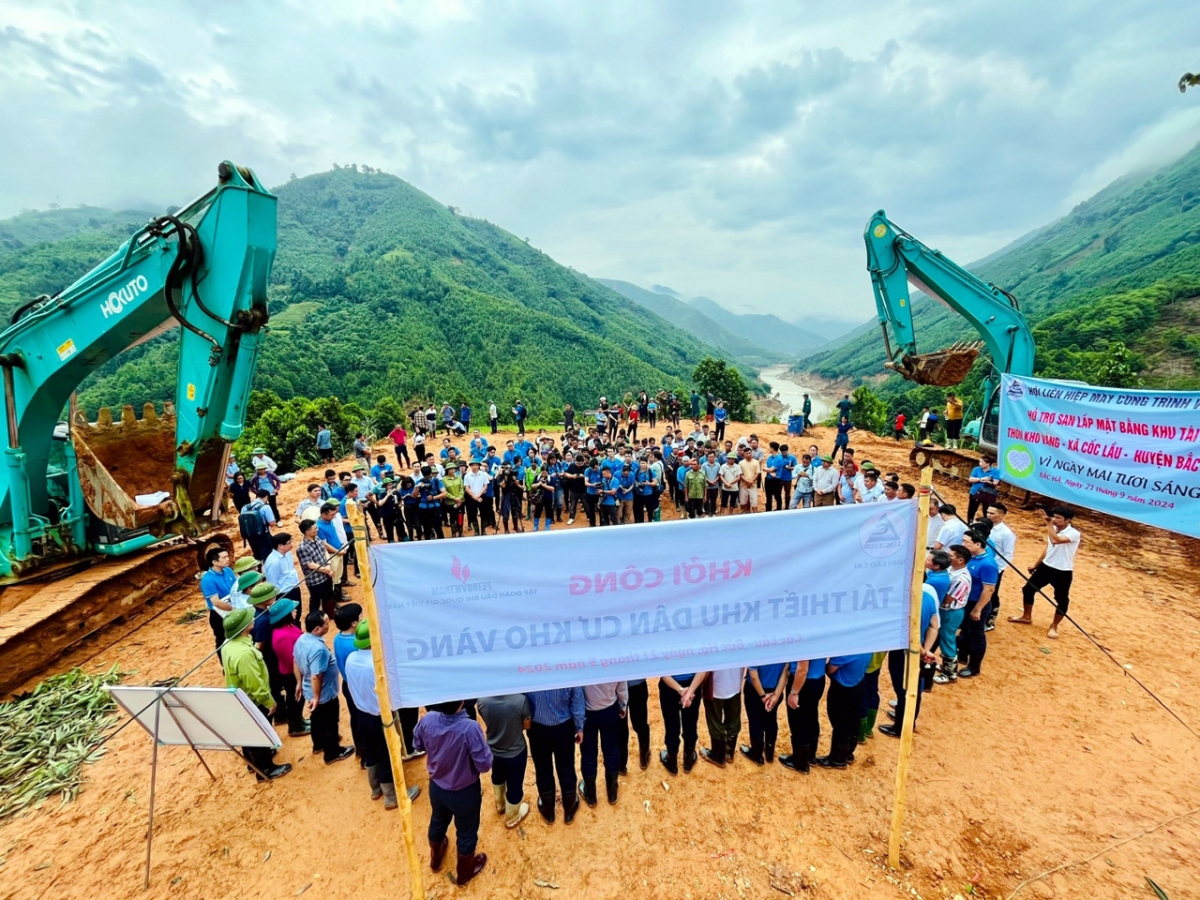 petrovietnam khoi cong tai thiet toan bo khu dan cu thon kho vang hinh anh 2