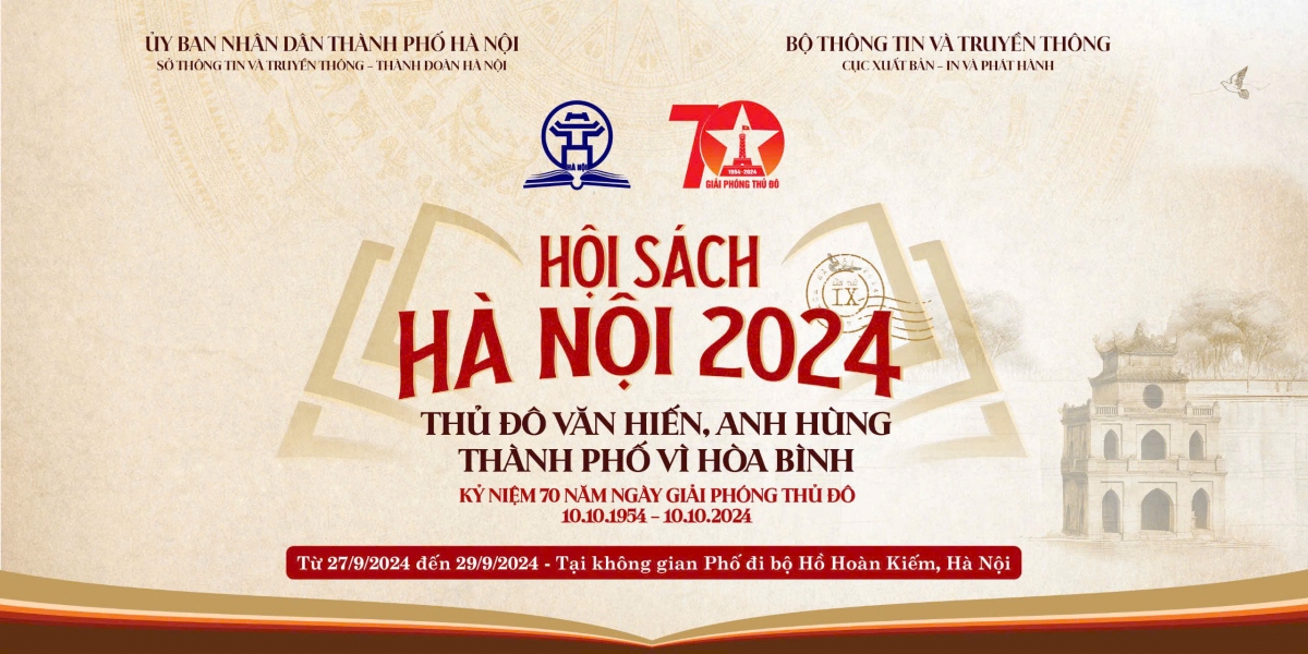 Hội sách Hà Nội năm 2024 phục vụ bạn đọc miễn phí