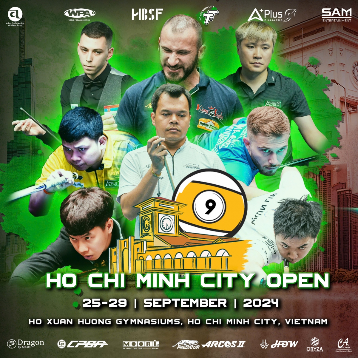 giai billiards pool 9 bi ho chi minh city open 2024 Dai chien tu vong loai hinh anh 1