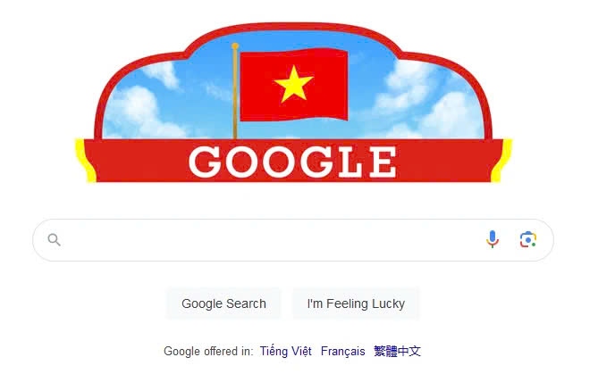 google thay giao dien chao mung quoc khanh viet nam hinh anh 1