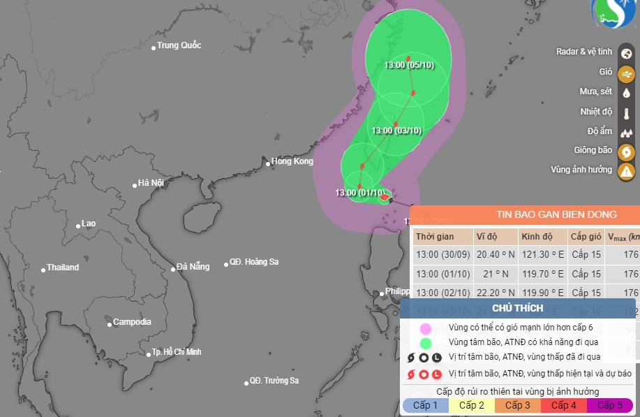 Các tỉnh, thành phố từ Quảng Ninh đến Bình Định chủ động ứng phó với bão gần Biển Đông