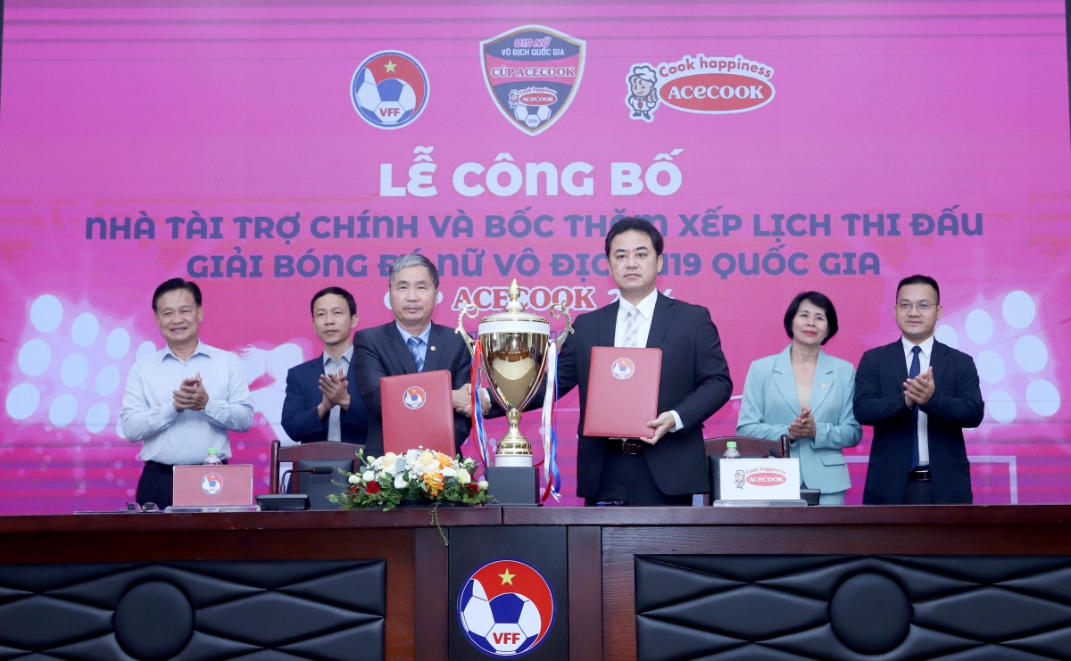 ACECOOK lần đầu tiên tài trợ cho giải bóng đá U19 nữ VĐQG 2024