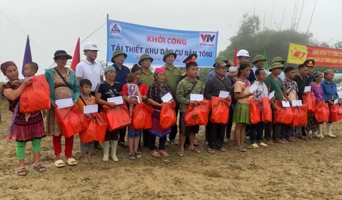Khởi công tái thiết khu dân cư Nậm Tông