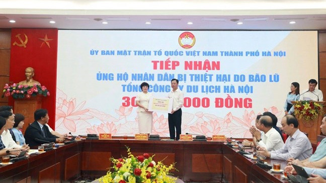 Hà Nội: Tiếp nhận hơn 177 tỷ đồng ủng hộ đồng bào vùng bão lụt