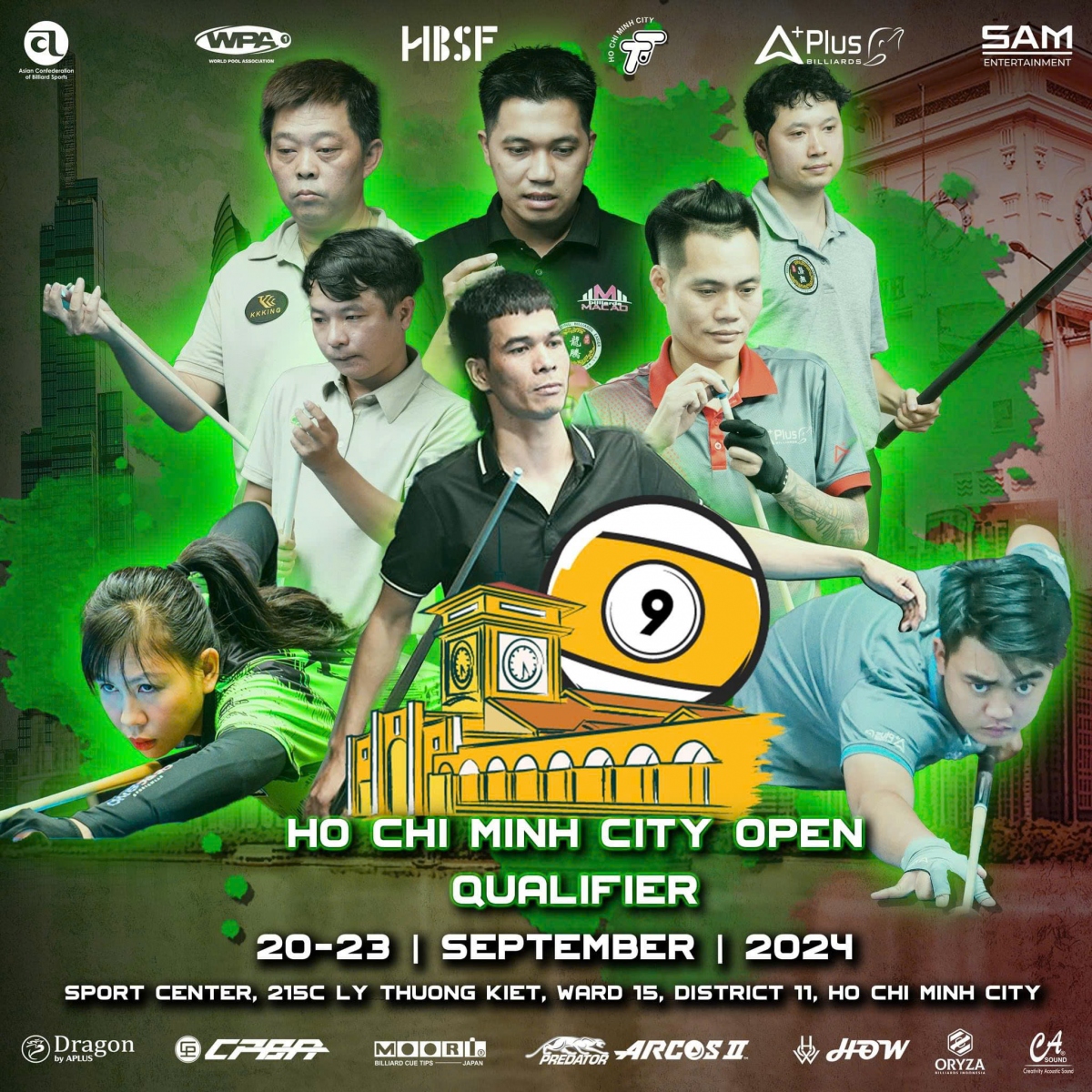 giai billiards pool 9 bi ho chi minh city open 2024 Dai chien tu vong loai hinh anh 2