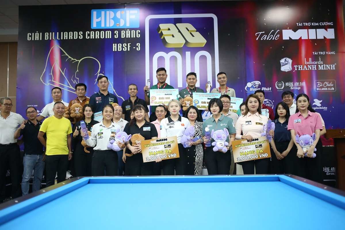 thanh lực, yến sinh vô địch giải billiards carom 3 băng hbsf tour 3 2024 hình ảnh 5 thanh luc, yen sinh vo dich giai billiards carom 3 bang hbsf tour 3 2024 hinh anh 5