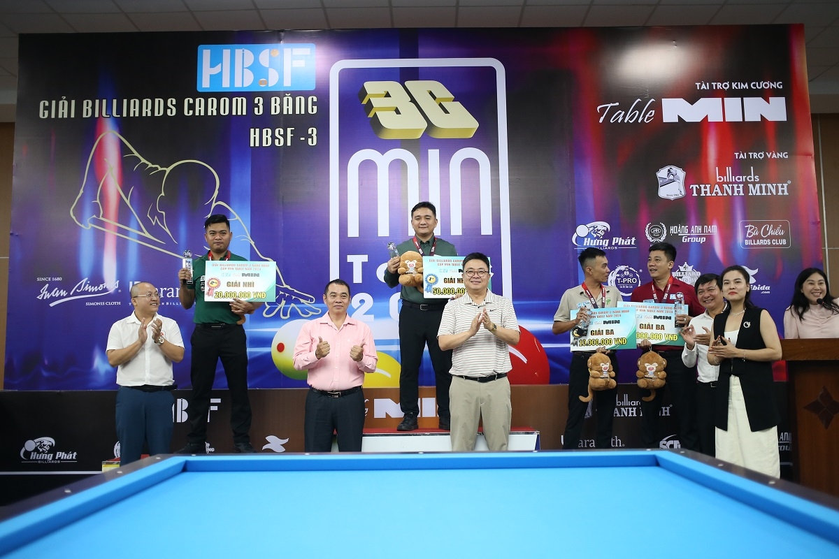 thanh lực, yến sinh vô địch giải billiards carom 3 băng hbsf tour 3 2024 hình ảnh 6 thanh luc, yen sinh vo dich giai billiards carom 3 bang hbsf tour 3 2024 hinh anh 6