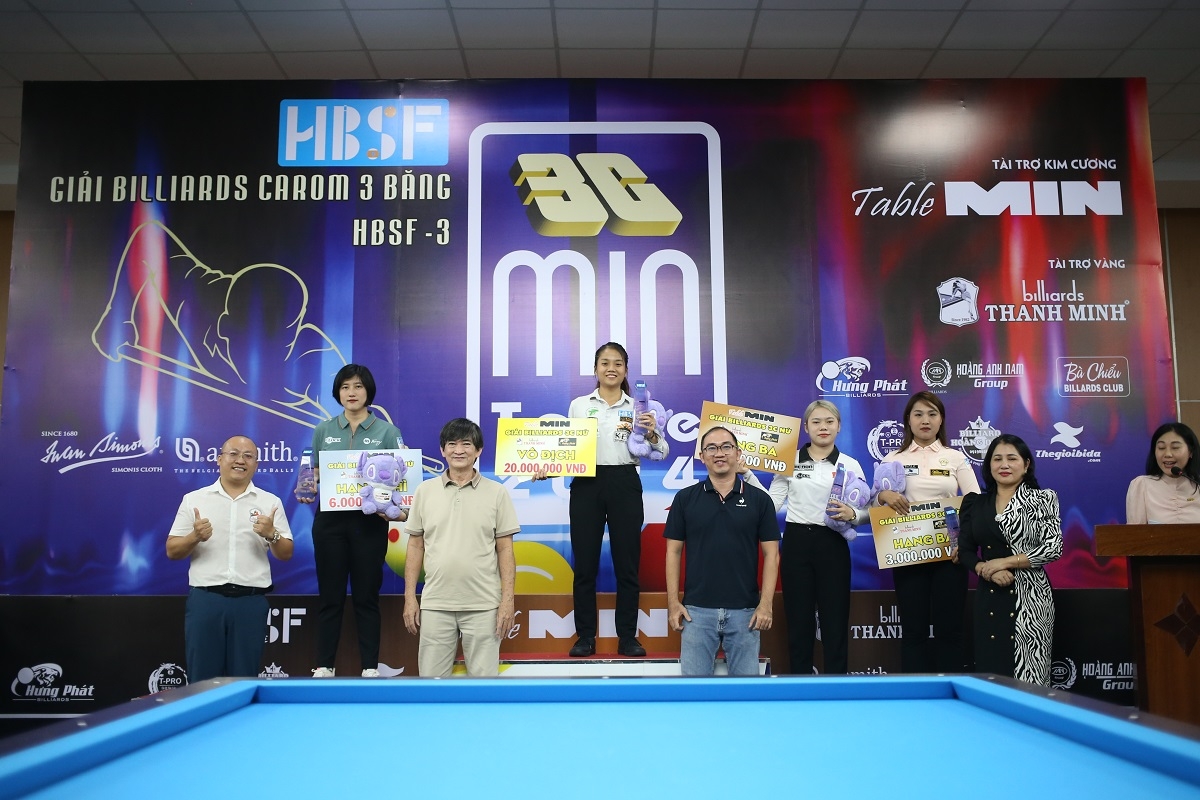 thanh lực, yến sinh vô địch giải billiards carom 3 băng hbsf tour 3 2024 hình ảnh 7 thanh luc, yen sinh vo dich giai billiards carom 3 bang hbsf tour 3 2024 hinh anh 7