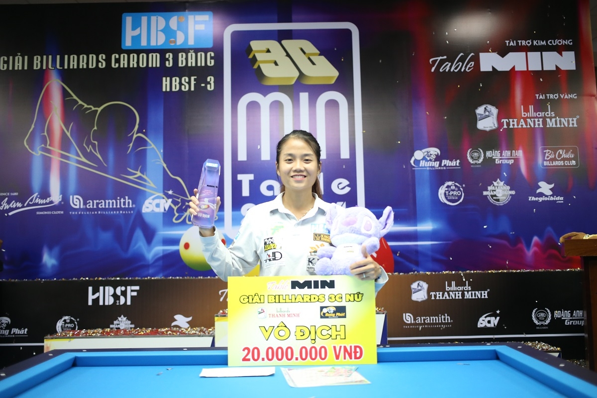 thanh lực, yến sinh vô địch giải billiards carom 3 băng hbsf tour 3 2024 hình ảnh 4 thanh luc, yen sinh vo dich giai billiards carom 3 bang hbsf tour 3 2024 hinh anh 4
