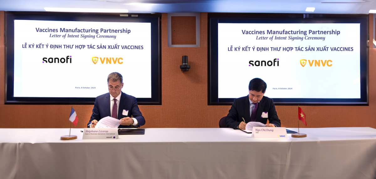 vnvc va sanofi ky ket tien toi hop tac san xuat vaccine tai viet nam hinh anh 1