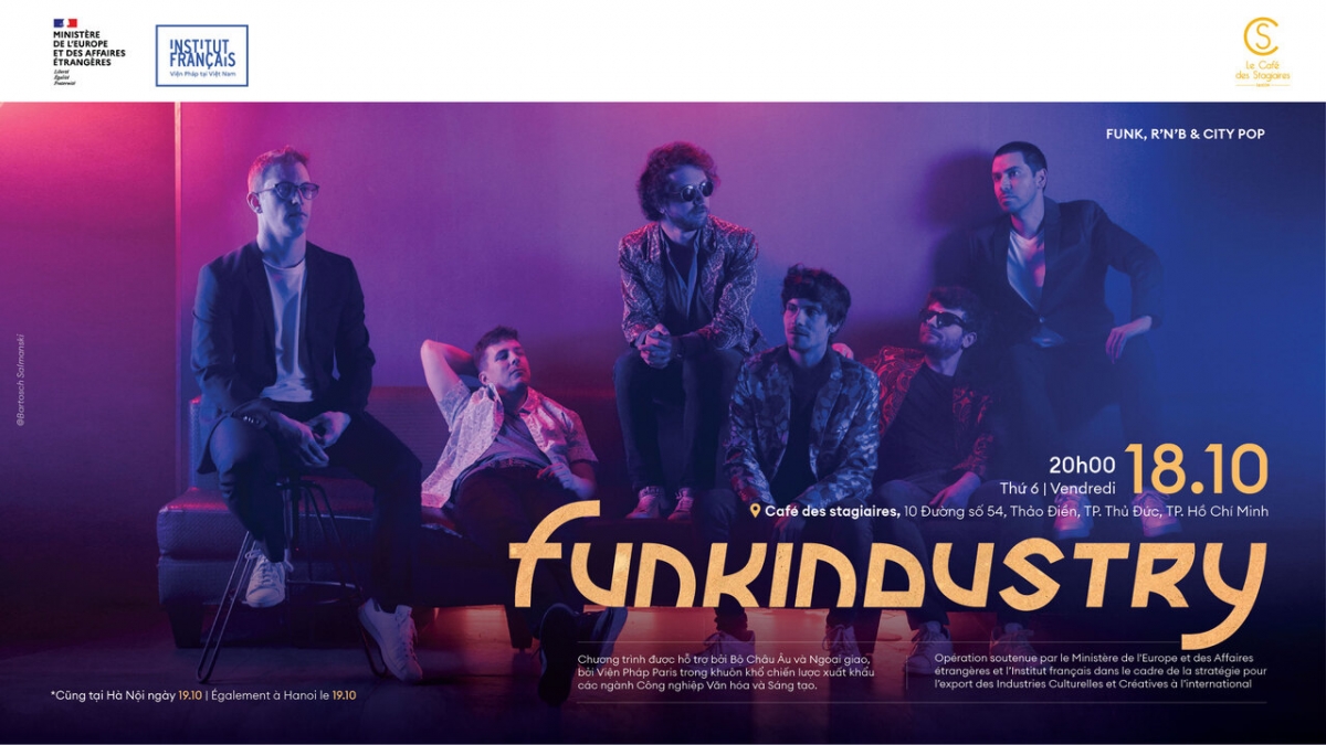 french band funkindustry to tour around hanoi and hcm city picture 1