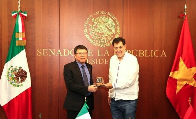 New Vietnamese Ambassador pays courtesy call to President of Mexican Senate