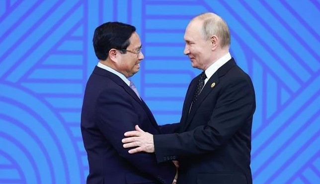 PM Pham Minh Chinh attends Russian President’s welcome ceremony, reception