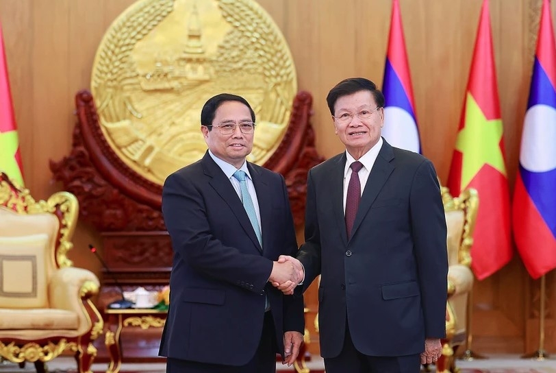 vietnamese pm meets with top leader of laos ahead of asean summits picture 1