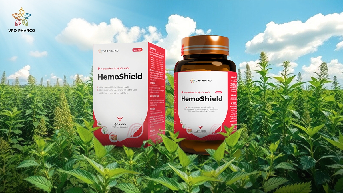 hemoshield được bộ y tế công nhận có tác dụng tích cực trong hỗ trợ điều trị sốt xuất huyết hình ảnh 1 hemoshield duoc bo y te cong nhan co tac dung tich cuc trong ho tro dieu tri sot xuat huyet hinh anh 1