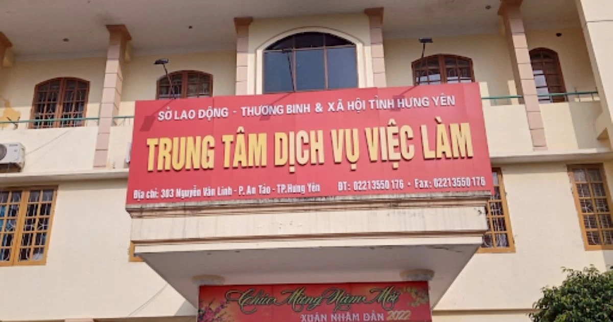 Khởi tố lãnh đạo Trung tâm Dịch vụ việc làm tỉnh Hưng Yên