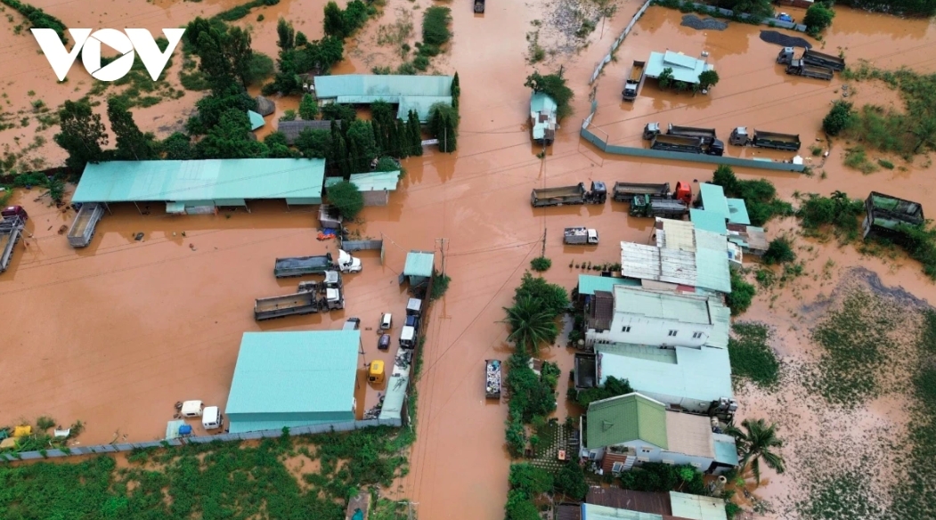 Hundreds of households in Dong Nai flooded with power cut off following storm