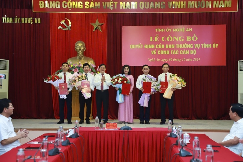 Nghệ An điều động, bổ nhiệm nhiều cán bộ