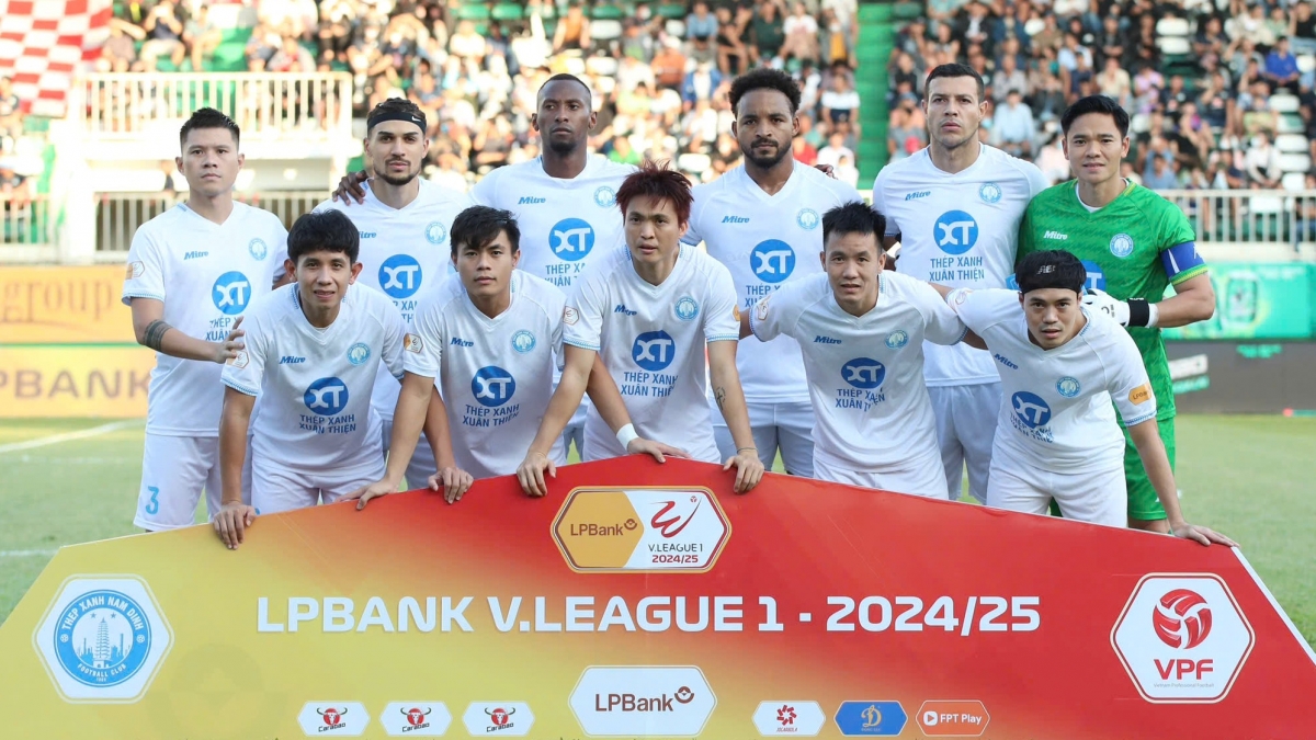 vong 6 v-league 2024 2025 nam Dinh mat tru cot o tran dau voi hai phong hinh anh 1