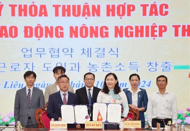 Bac Lieu, Korean locality sign labour cooperation agreement