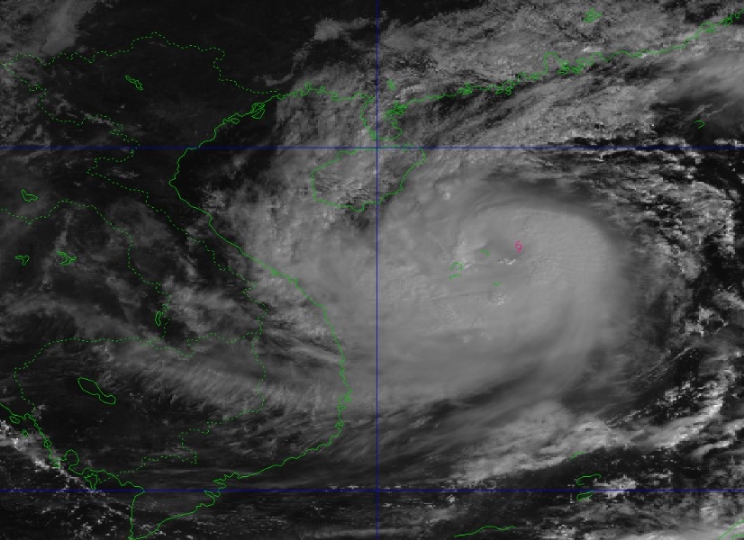 Sức gió bão số 6 đang mạnh cấp 11, giật cấp 14