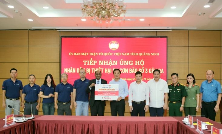 Singaporean firm supports Quang Ninh to overcome Yagi consequences