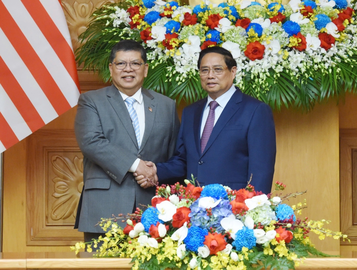 thủ tướng phạm minh chính hội kiến chủ tịch hạ viện malaysia hình ảnh 1 thu tuong pham minh chinh hoi kien chu tich ha vien malaysia hinh anh 1