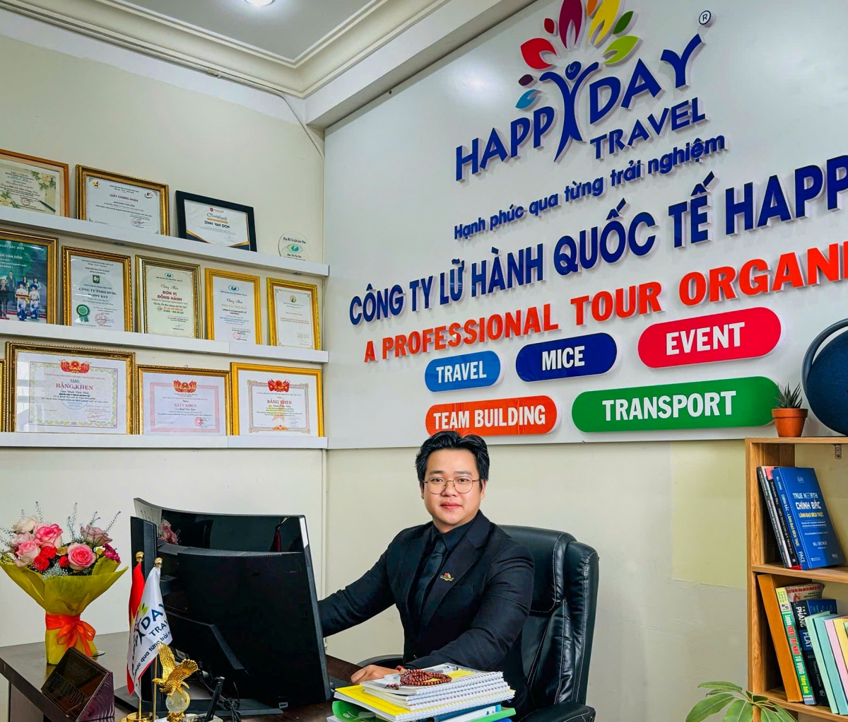 ceo 9x cua happy day travel vinh du duoc tinh lam Dong khen thuong hinh anh 4