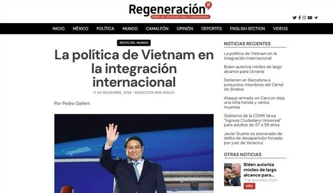 Mexican media hails Vietnam's role at multilateral forums