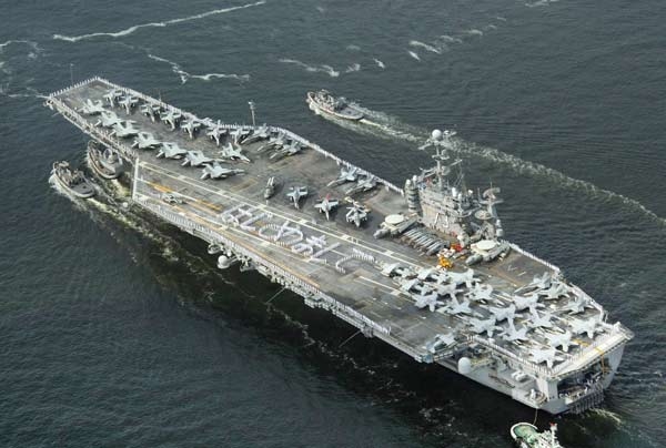 tau san bay uss george washington cua my sap co mat tai nhat ban hinh anh 1