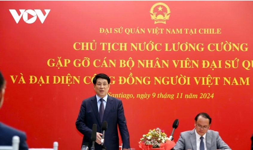 state leader visits vietnamese embassy, ov community in chile picture 2 state leader visits vietnamese embassy, ov community in chile picture 2