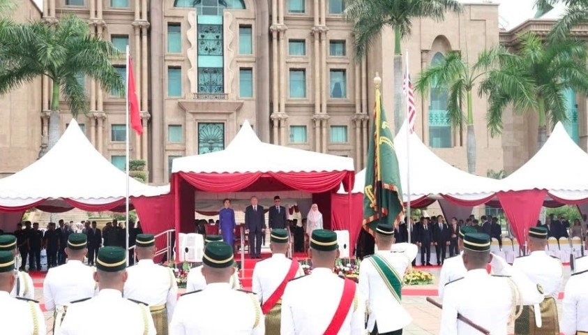 malaysian pm hosts welcome ceremony for vietnamese party chief picture 2