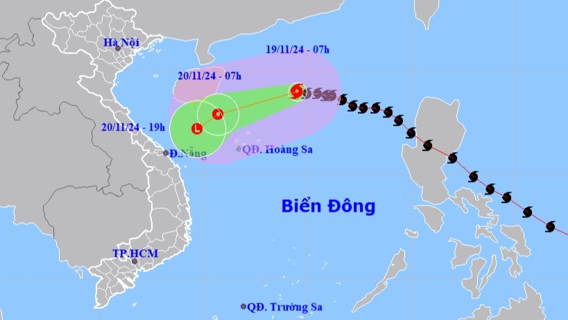 bao so 9 tiep tuc giam cap, cach quan dao hoang sa 350km hinh anh 1