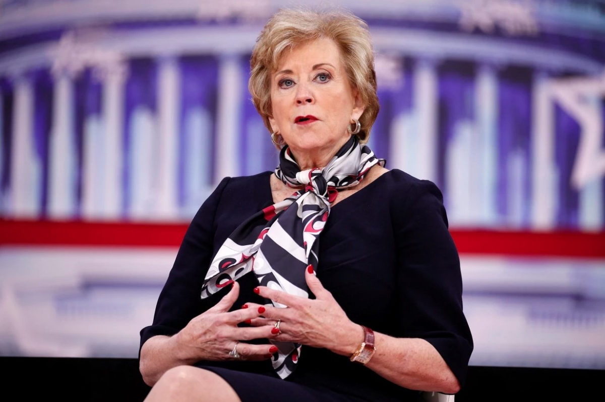 Ong trump de xuat ba linda mcmahon lam bo truong giao duc hinh anh 1