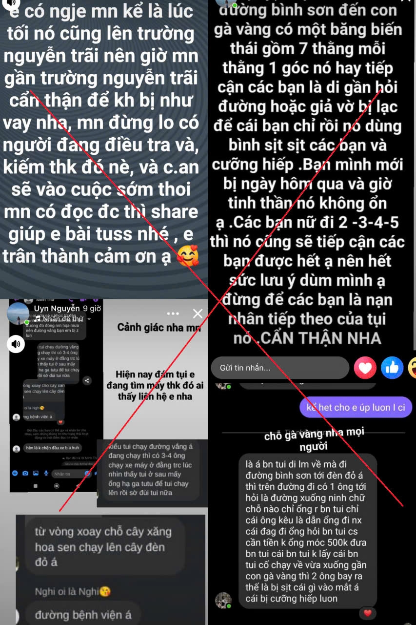 cong an lam viec voi nguoi dang tin gia xuat hien bien thai quay roi nu sinh hinh anh 1