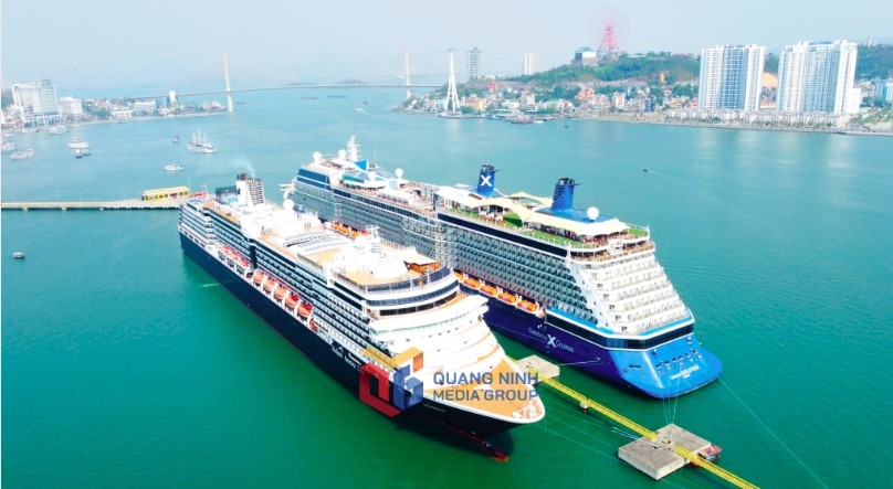 two super cruise ships bring nearly 5,000 international tourists to ha long picture 1