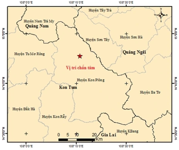 63 earthquakes hit vietnam in october, with 60 recorded in kon tum province picture 1