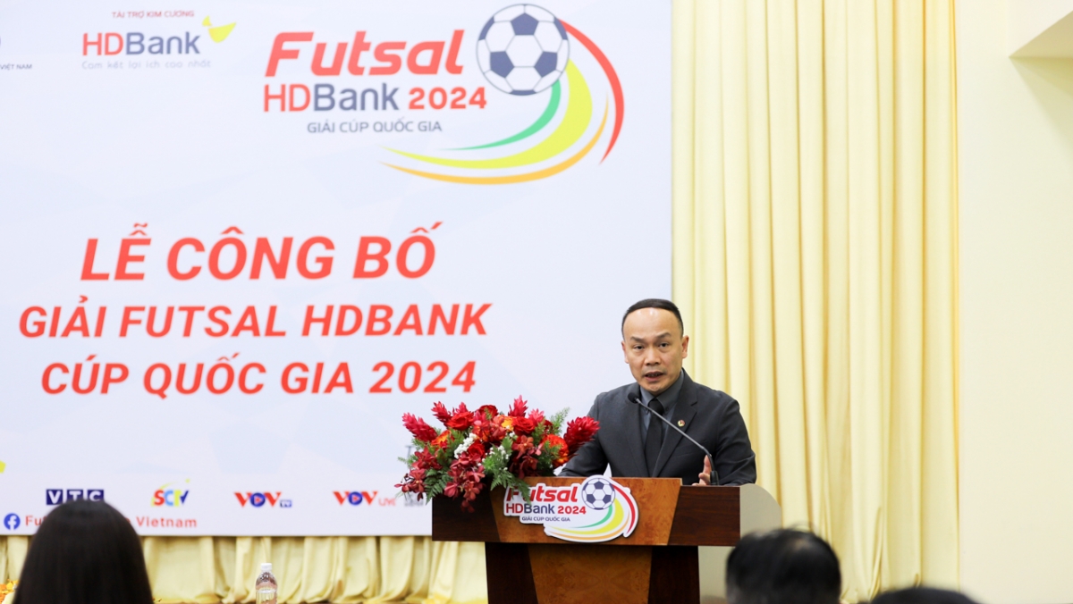 lễ công bố giải futsal hdbank cúp quốc gia 2024 hình ảnh 3 le cong bo giai futsal hdbank cup quoc gia 2024 hinh anh 3