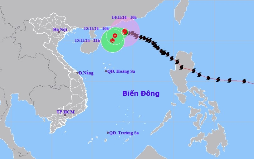 Bão số 8 mạnh cấp 8, giật cấp 10 đang có khả năng đổi hướng di chuyển