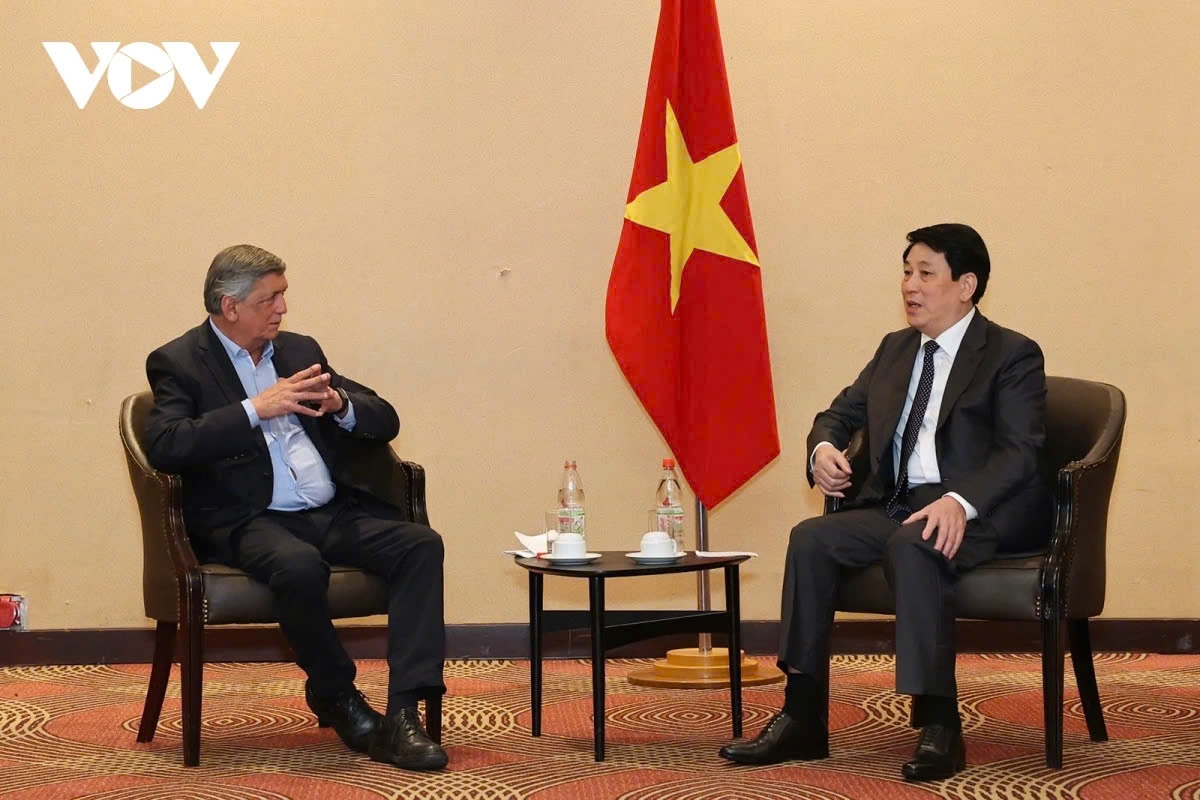 president luong cuong meets with chilean communist chief picture 1 president luong cuong meets with chilean communist chief picture 1