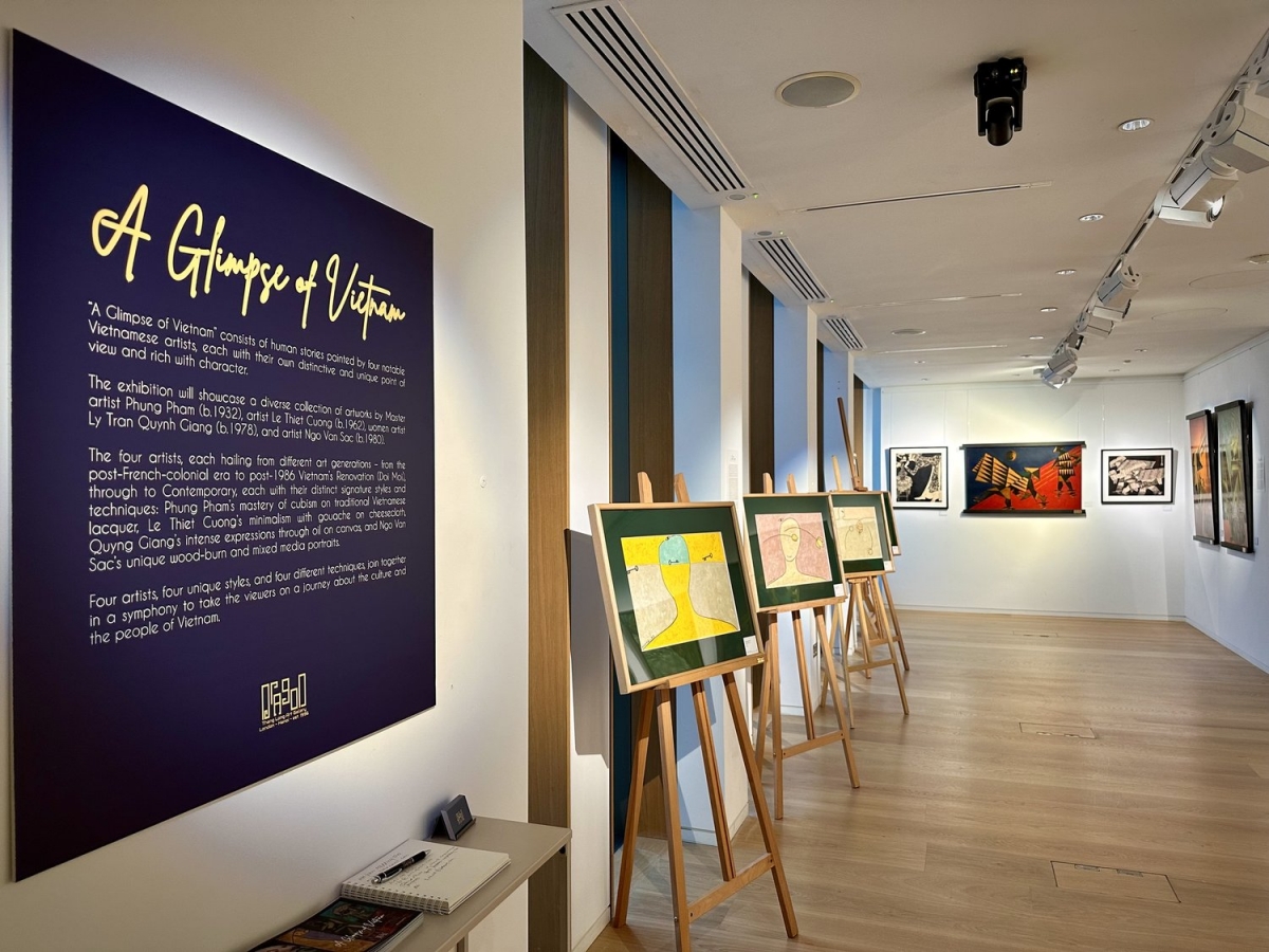 Vietnamese paintings displayed at Asian Art Week in UK