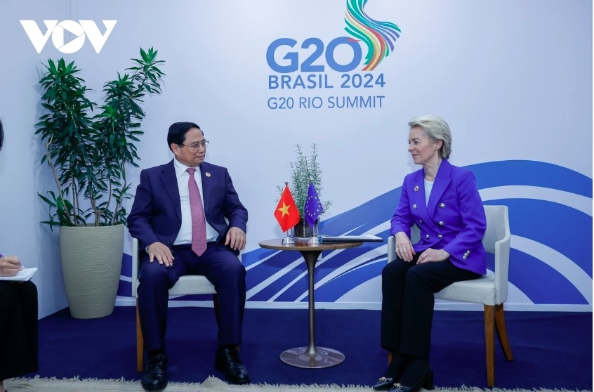 pm chinh holds meetings with world leaders on g20 summit sidelines picture 8