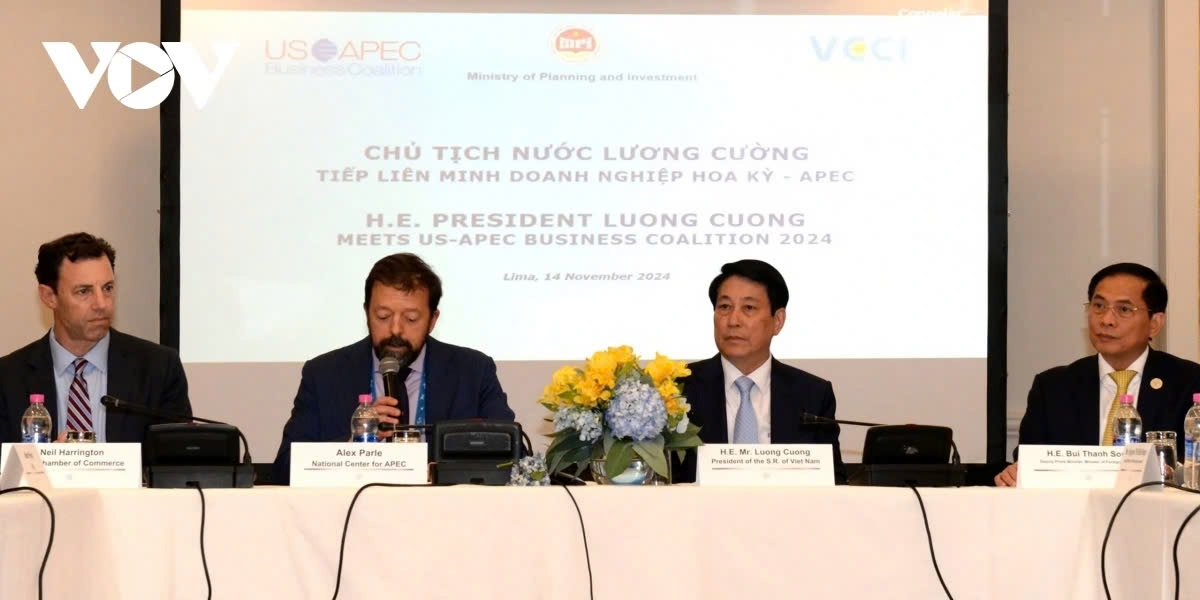 president luong cuong meets with us-apec business coalition executives picture 1 president luong cuong meets with us-apec business coalition executives picture 1