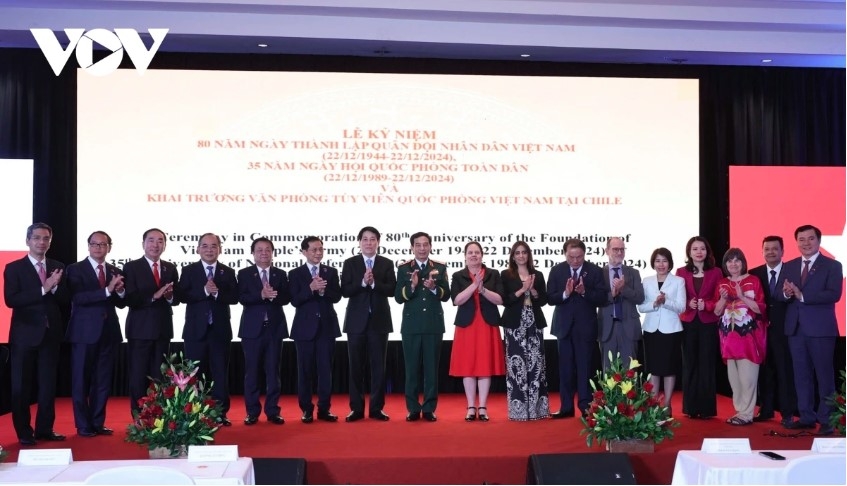 president attends opening of vietnam defence attache office in chile picture 3