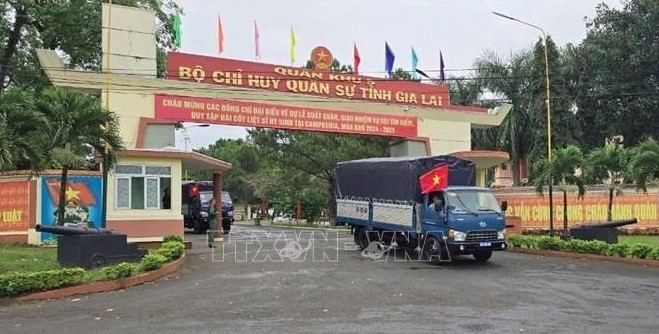 Gia Lai’s search team for fallen soldiers' remains deployed to Cambodia