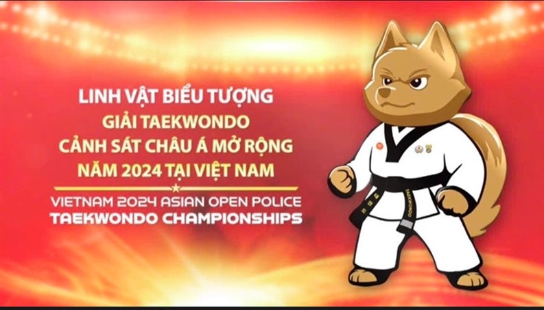 Bac Ha Dog selected as mascot of Asian Open Police Taekwondo Championships