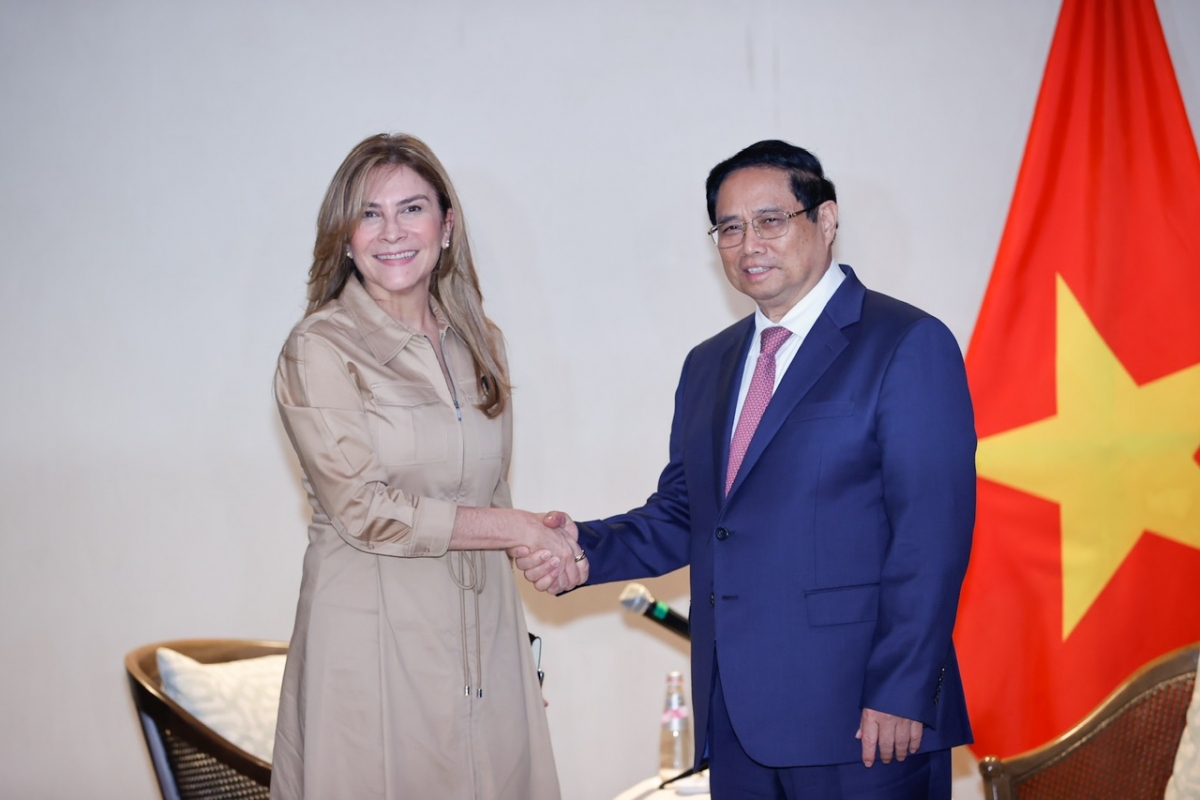 thủ tướng phạm minh chính tiếp tổng bí thư Đảng cách mạng hiện đại cộng hòa dominicana hình ảnh 2 thu tuong pham minh chinh tiep tong bi thu Dang cach mang hien dai cong hoa dominicana hinh anh 2