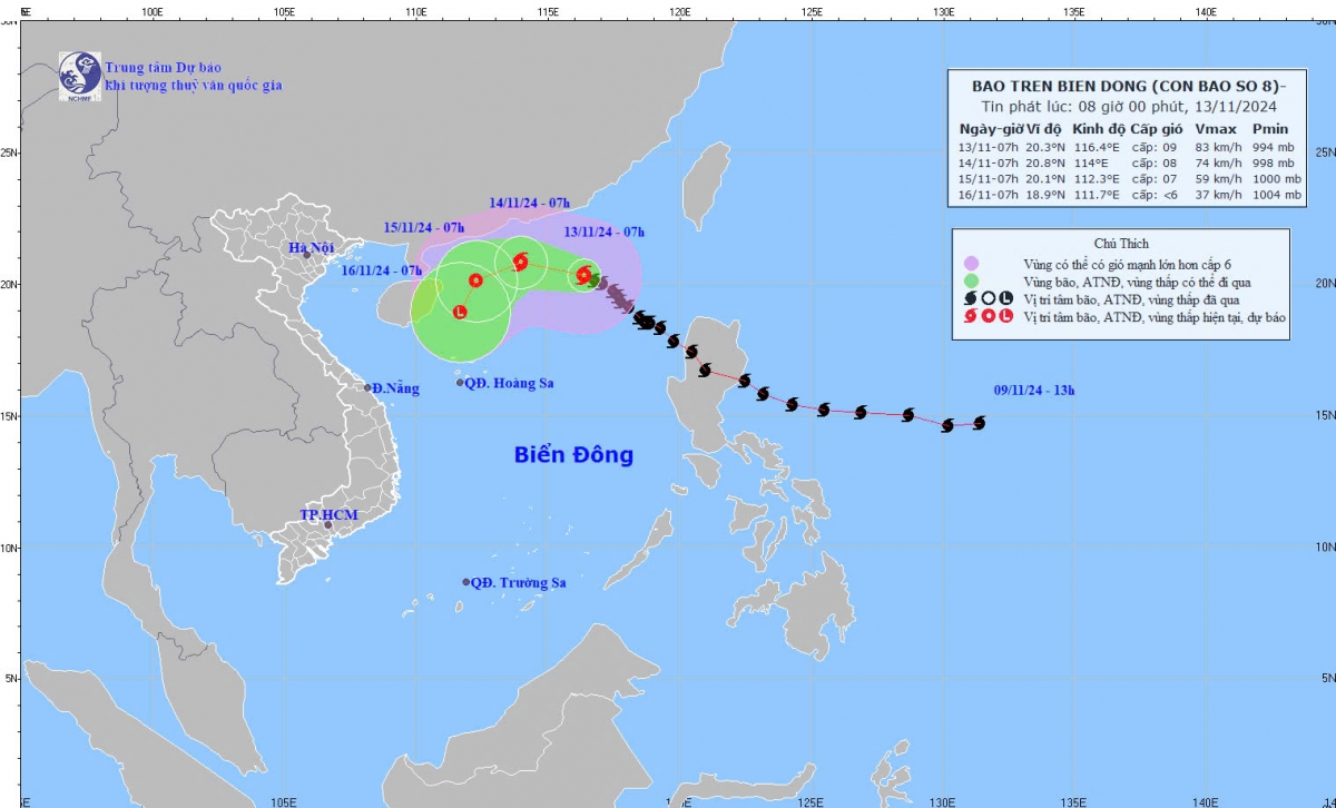 toraji weakens further, central vietnam endures heavy rain picture 1