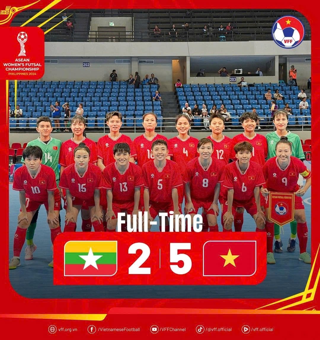 2024 asean women s futsal championship vietnam beat myanmar 5-2 picture 1 2024 asean women s futsal championship vietnam beat myanmar 5-2 picture 1